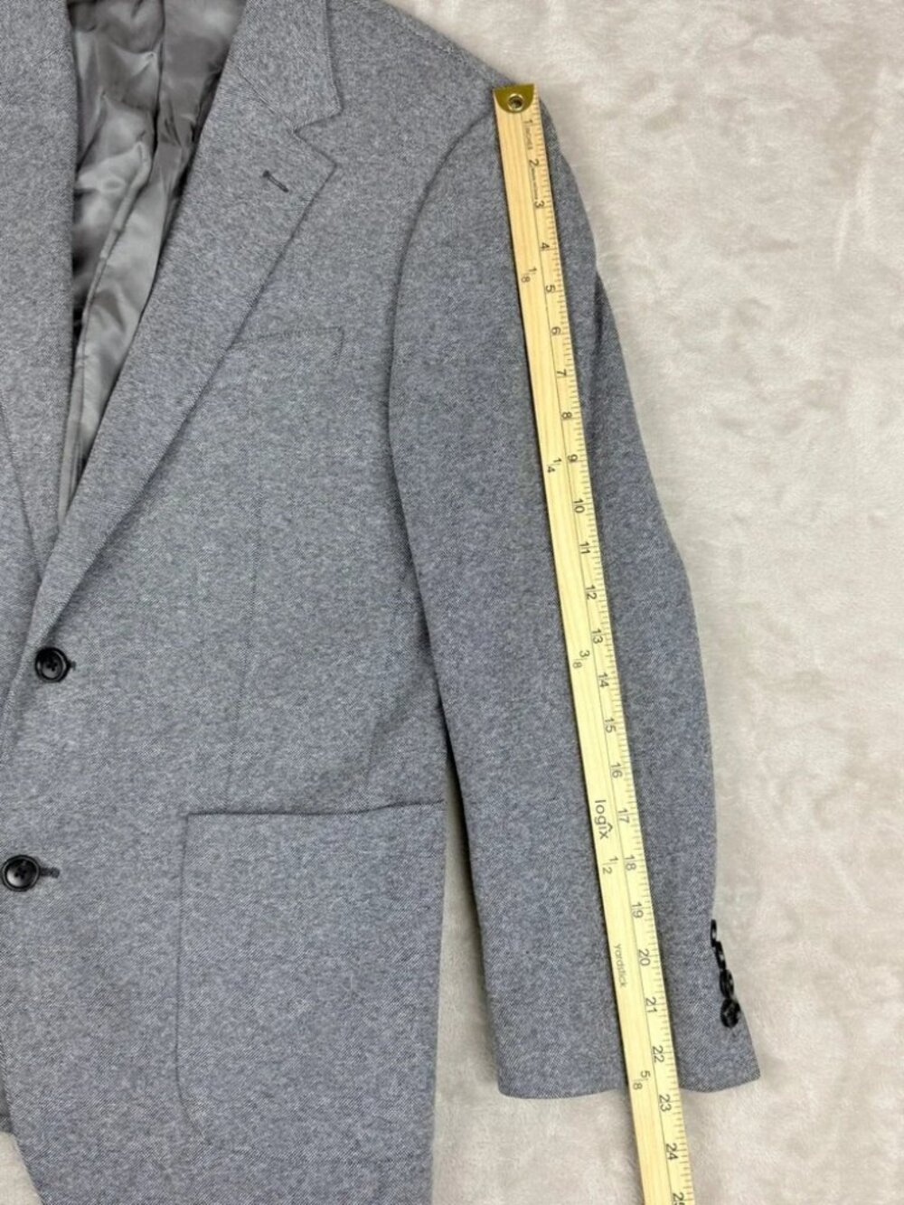 Bonobos Jetsetter Lanificio Fortex Blazer Sport Coat Mens 38R Gray Standard Fit - Picture 6 of 12